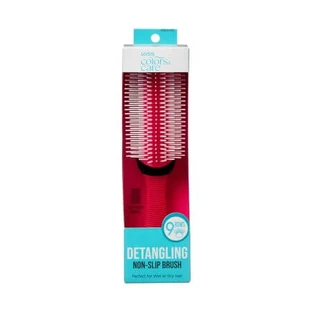 Hair brush with anti-slip handle, 1 piece, Kiss