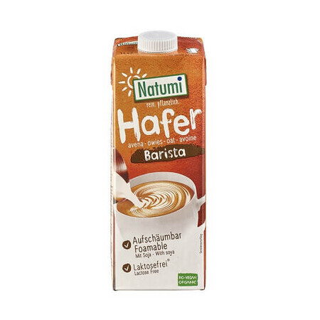 Lapte Bio din ovaz pentru cafea, 1 L, Natumi