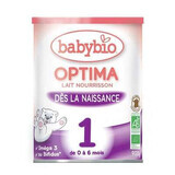 Lapte bio, Optima, Formula 1, +0 luni, 900g, BabyBio