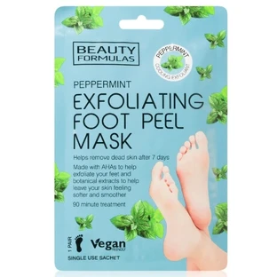 Beauty Formulas Exfoliating Peppermint Fußmaske, 1 Paar