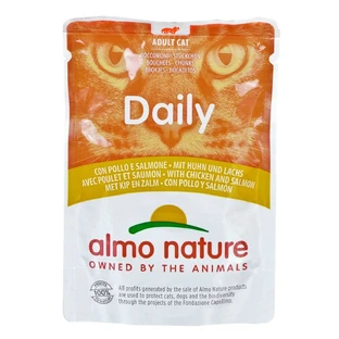 Mâncare pentru pisici Almo Nature Daily Pui Somon 70 L 70 g