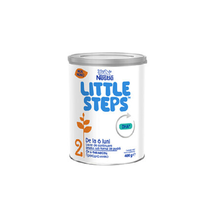 Lapte praf de continuare Little Steps 2, 6-12 luni, 400 g, Nestle