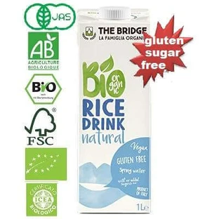 Organic rice plant milk, 1L, The Bridge