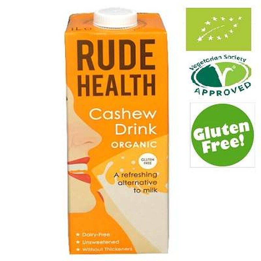 Organic Cashew Plant Milk, 1L, Rude Health