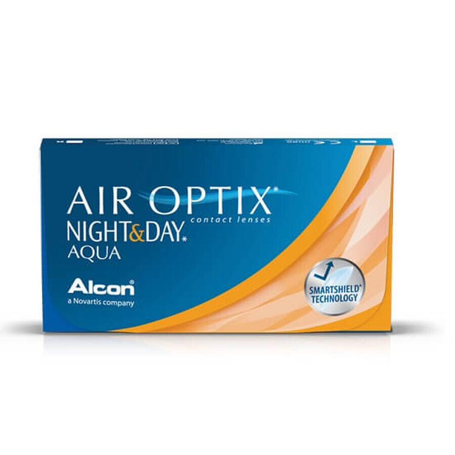 Contact Lenses -4.25 Air Optix Night&amp;Day Aqua, 6 pcs, Alcon