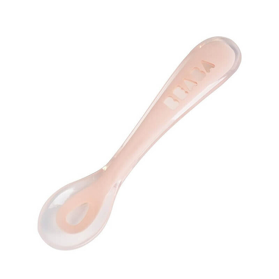 Silicone spoon, 8 months, Pink, Beaba