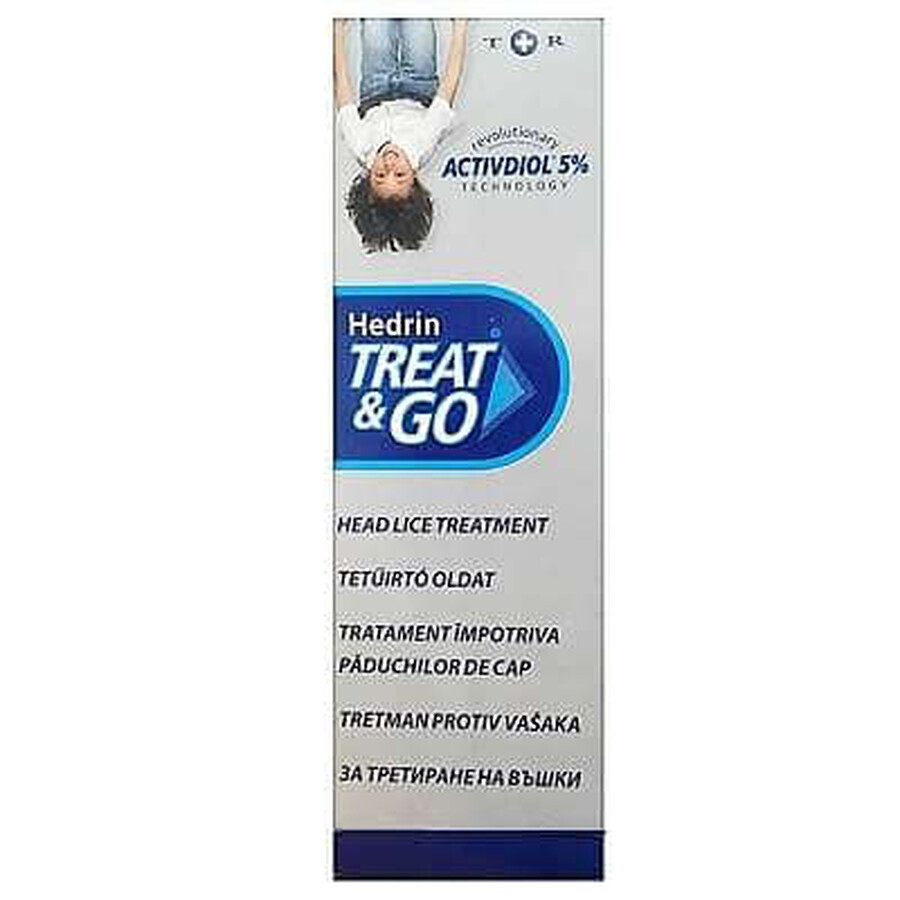 Lotiune anti paduchi Hedrin Treat and Go, 50 ml, Thornton