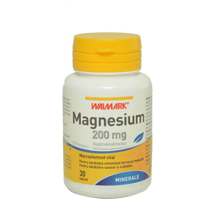 Magnesio, 200 mg, 30 compresse, Walmark