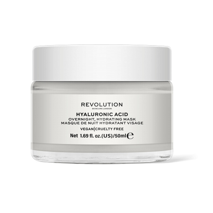 Mască hidratantă de noapte cu Acid Hialuronic, 50 ml, Revolution Skincare