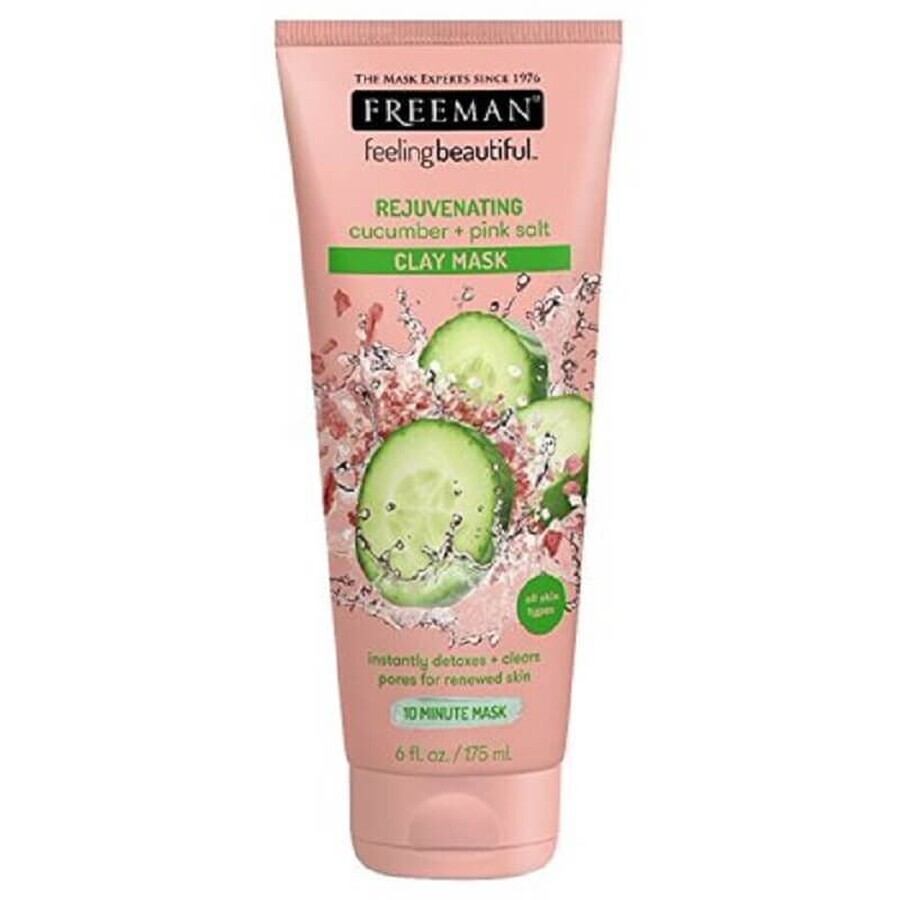 Revitalising mask with clay, cucumber and Hilamaya pink salt, 175 ml, Freeman