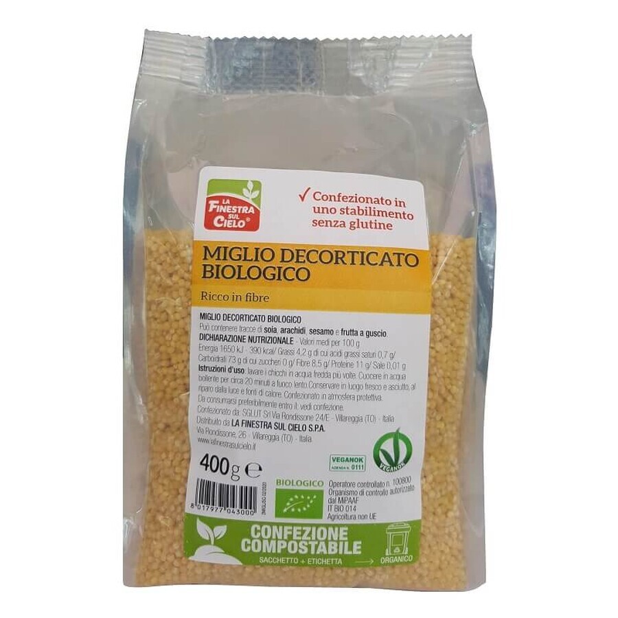 Mei bio decorticat fara gluten, vegan, 400g, Finestra Sul Cielo