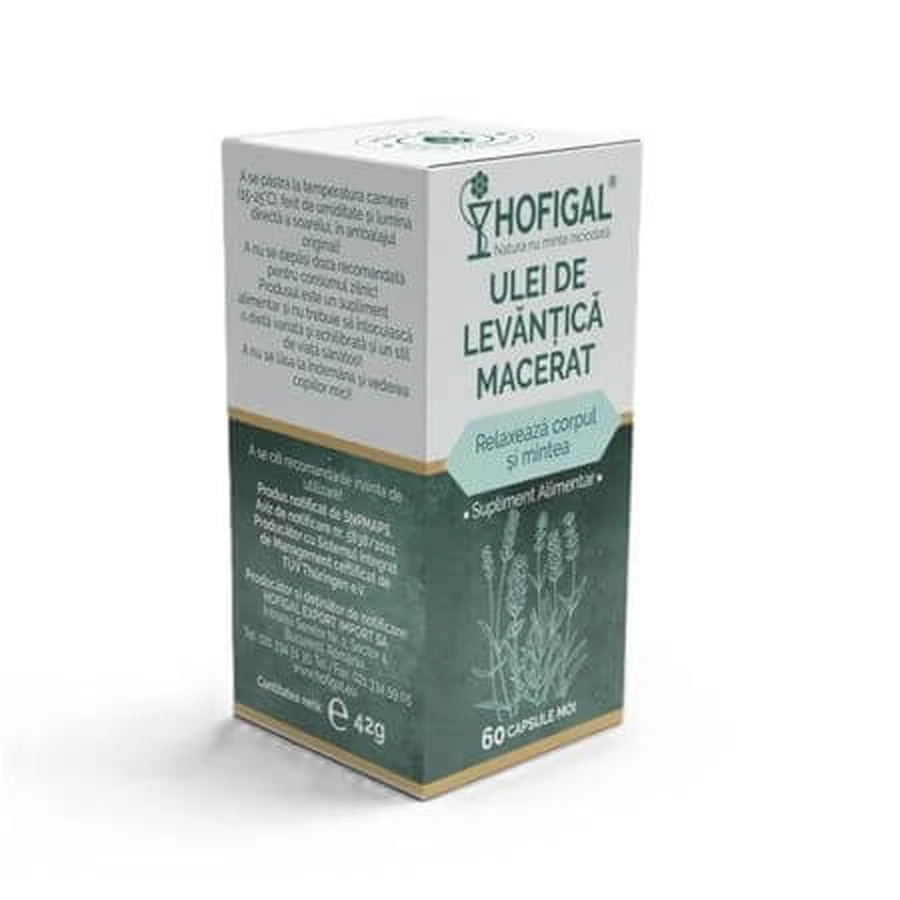Levantica oliemaceraat, 60 capsules, Hofigal