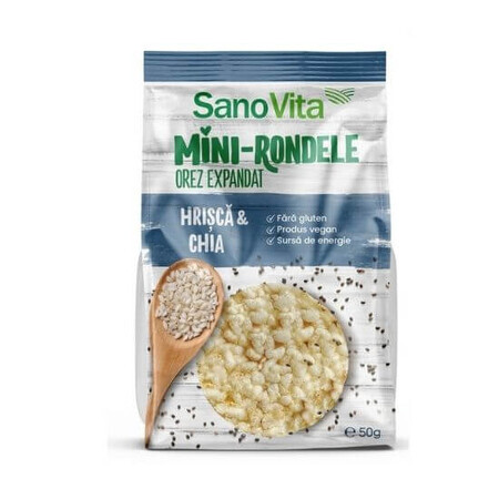 Mini-Runde mit Salz aus Buchweizen und Chia, 50 g, Sanovita