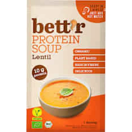 bett'r High protein instant lentil soup, 30 g