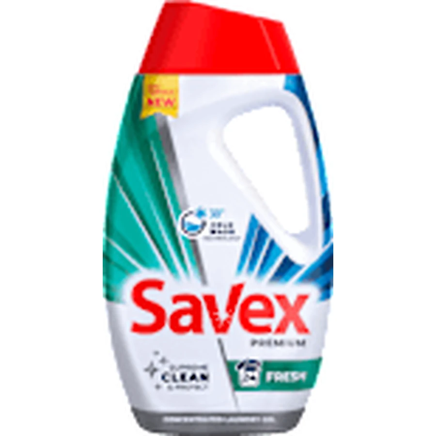 Savex Detergent lichid pentru rufe Premium Fresh, 24 spălări, 1,08 l