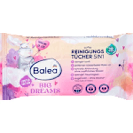 Balea Big Dreams 5 in 1 Cleaning Wipes Big Dreams, 10 pcs