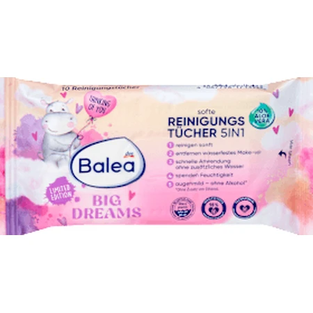 Balea Big Dreams 5 in 1 Cleaning Wipes Big Dreams, 10 pcs