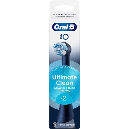 Oral-B IO Ultimate Clean Bürstenreserven IO Ultimate Clean Schwarz, 2 Stück