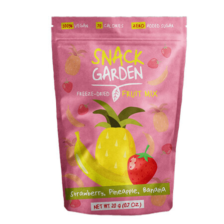 Mix de fructe deshidratate cu Ananas, 20 g, Snack Garden