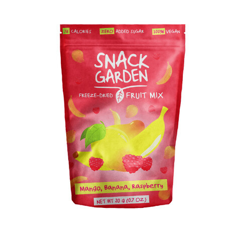 Mix de fructe deshidratate cu Mango, 20 g, Snack Garden