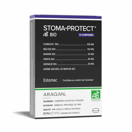 Aragan Synactifs STOMAPROTECT® BIO Maag 14 kauwtabletten of zuigtabletten