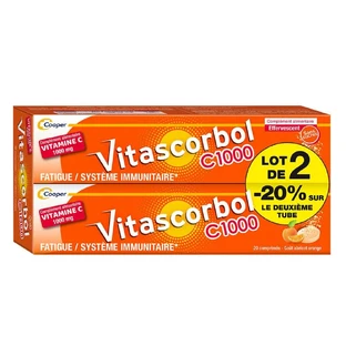 Vitascorbol Vitaminas C1000 2x20 comprimidos efervescentes