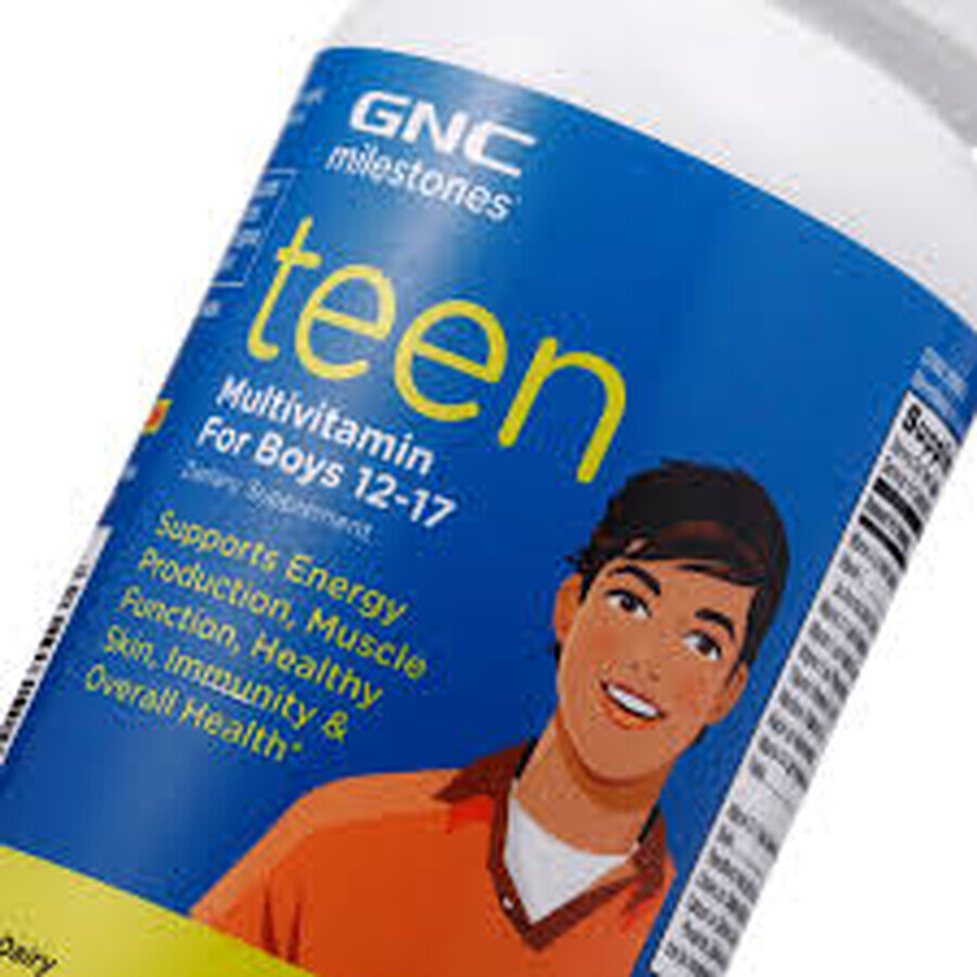 Multivitaminen voor jongens 12-17 jaar, Teen Milestones (200812), 120 tabletten, GNC