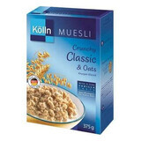 Musli clasic crocant, din ovăz cu vanilie, 375g, Kolln