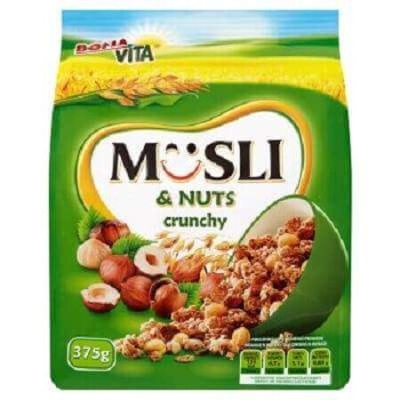 Musli crocant cu alune, 375 g, Bonavita