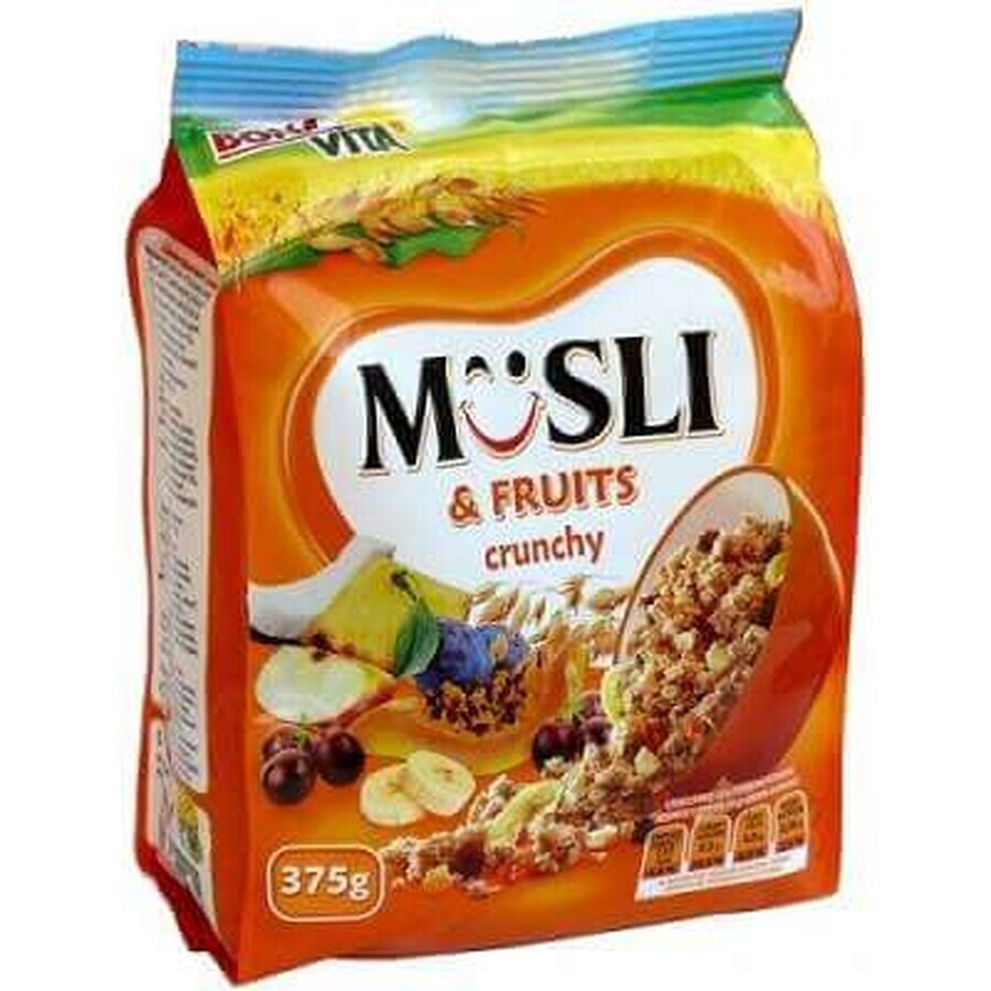 Musli crocant cu fructe, 375 g, Bonavita