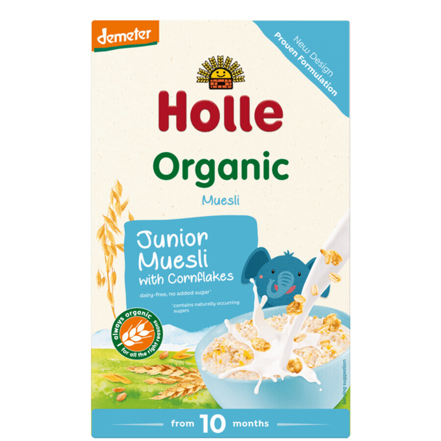 Musli mit Multicereale und Cornflakes, +10 Monate, 250gr, Holle Baby Food