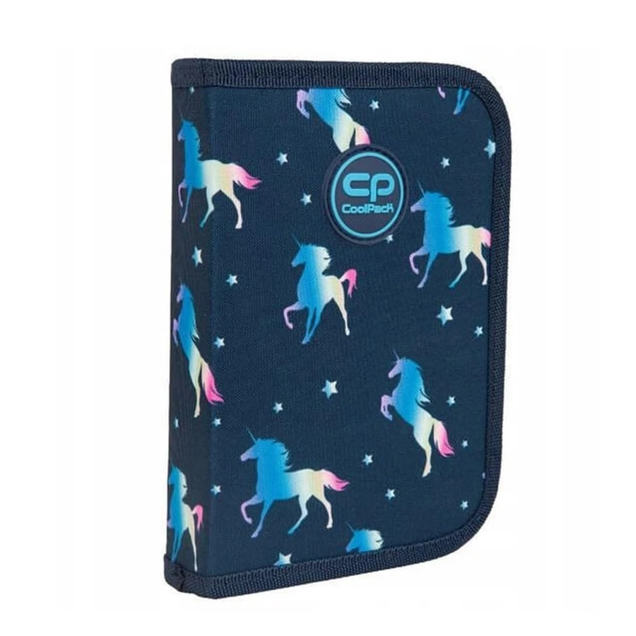 CoolPack Einteiliges Federmäppchen ohne Zubehör Clipper Blue Unicorn