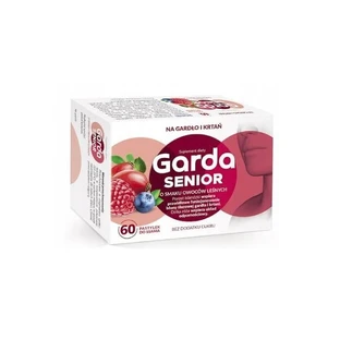 Garda Senior, sabor frutas del bosque, 60 pastillas