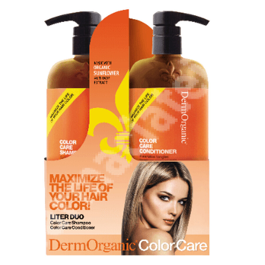 Oferta Pachet de protectie a culorii Liter Duo Color Care, Dermorganic