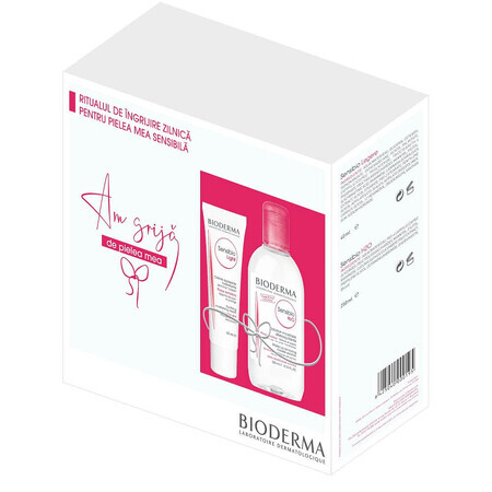 Oferta Pachet, Crema Sensibio Legere Light 40 ml si Sensibio H2O, 250 ml, Bioderma