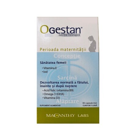 Ogestan nutritie fiziologica, 30 capsule, Macanthy