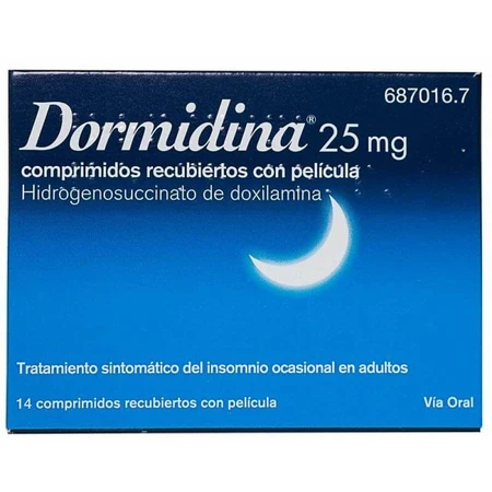 DORMIDINE 25 MG 14 TABLETS