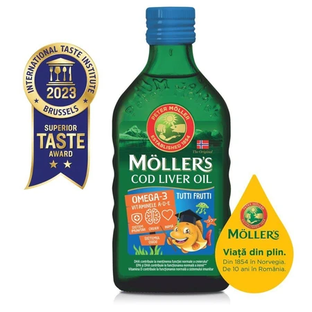 Omega 3 Lebertran Tutti-Frutti-Geschmack, 250 ml, Möller's