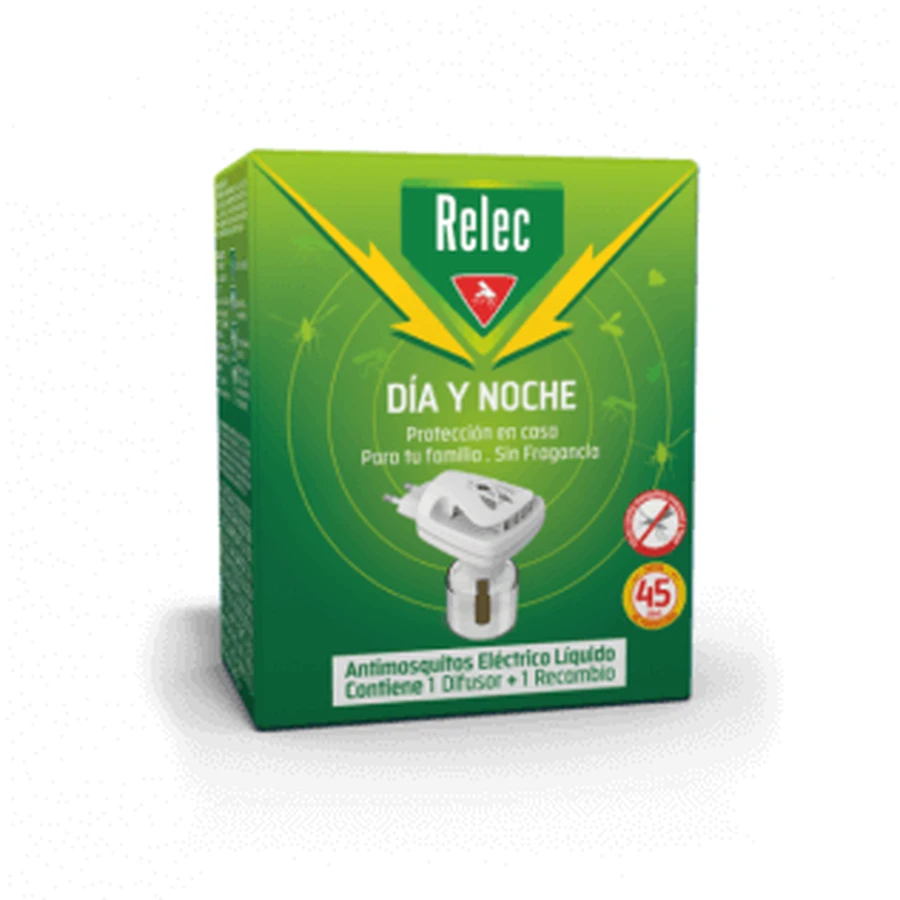 Relec Dia y Noche Antimosquitos Electrico Liquido 1 Difusor + Recambio