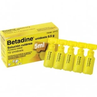 BETADINE 10% TOPICAL SOLUTION 10 UNIDOSIS 5 ML