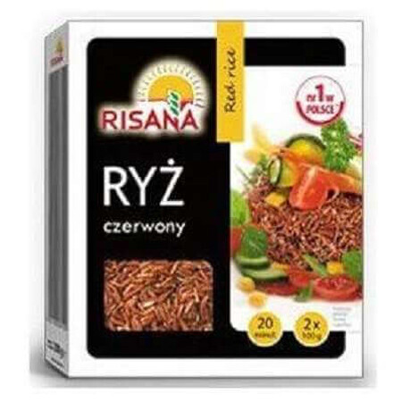 Orez roșu, 2x100 g, Risana