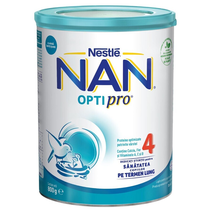 Pachet Avantajos Nan 4 OptiPro, + 2 ani, 800+400 g, Nestlé