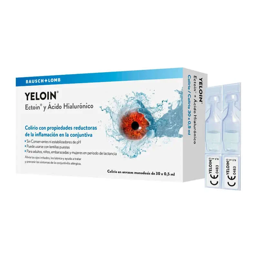 Yeloin picături oftalmologice cu doză unică 30u
