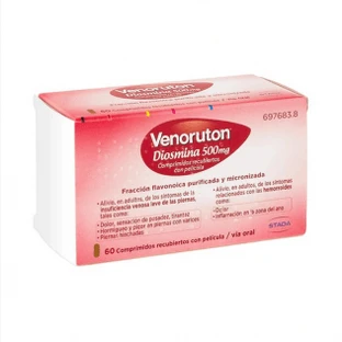 VENORUTON DIOSMIN 500 MG 60 ÜBERZOGENE TABLETTEN