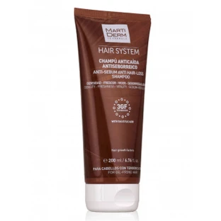 Martiderm Hair System 3GF Shampoo gegen Haarausfall für den häufigen Gebrauch, 200ml