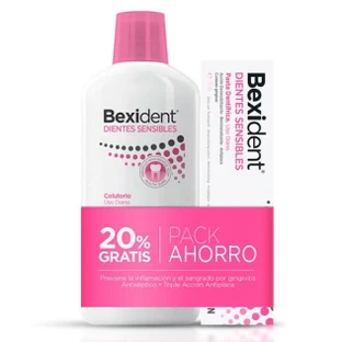 Bexident Pack Dientes Sensibles Colutorio 500 ml + pasta dentífrica 75 ml
