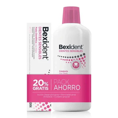 Bexident Sensitive Teeth Pack Mouthwash 500 ml + toothpaste 75 ml