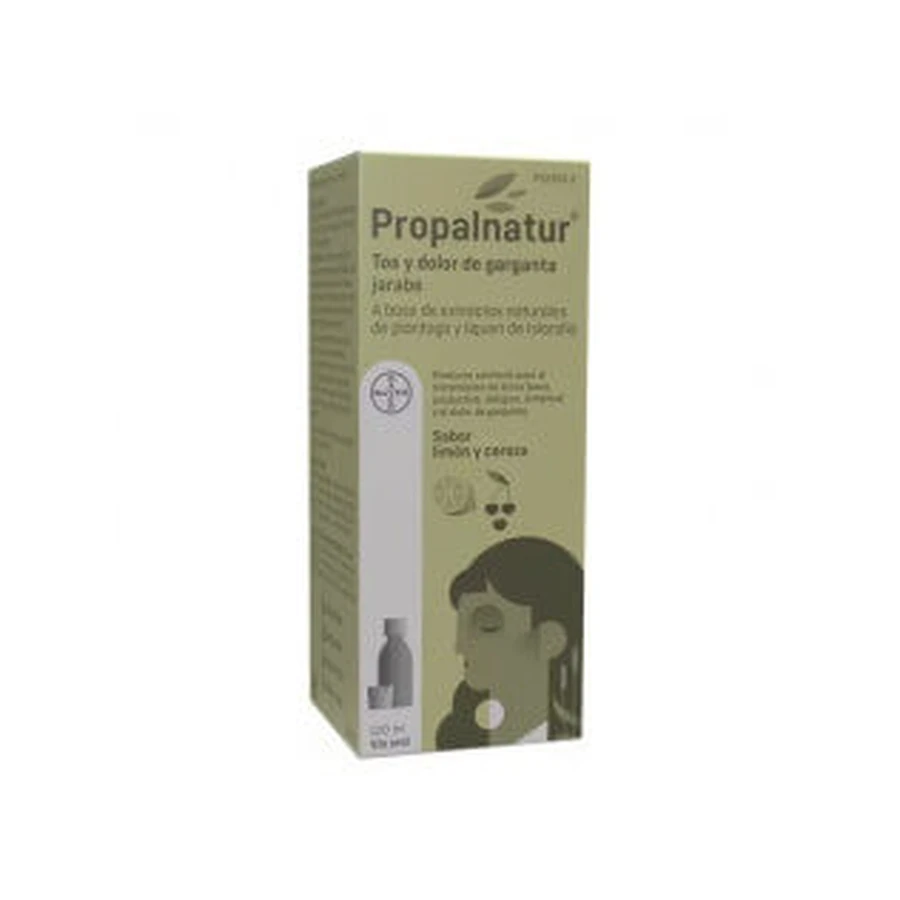 Propalnatur tuse și dureri în gât 120ml sirop aromă de lămâie și cireșe