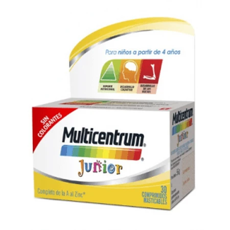 Multicentrum Junior 30 Comprimidos Masticables
