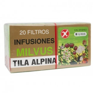 Milvus Alpine Lime Blossom cu petale de flori de portocal, 20 filtre